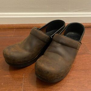 Leather Dansko Clogs